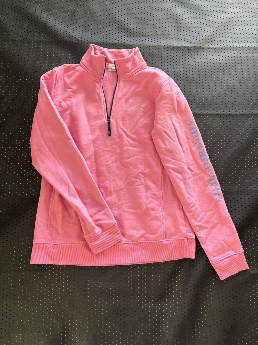 Vineyard Vines Pink Half-Zip Pullover Sweatshirt
